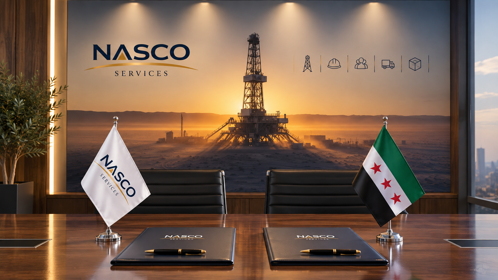 NASCO corporate meeting room prepared for administrative services